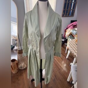 Bergdorf Goodman Catherine Regeher Elegant Women's Green Jacket Dress